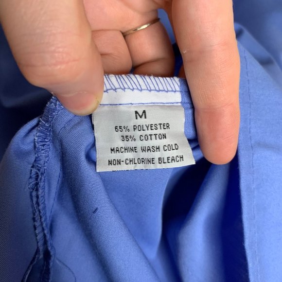 Prism Medical Scrub Top Blue Short Sleeve Pockets V-Neck Nurse NWT Unisex Size M - Picture 6 of 7